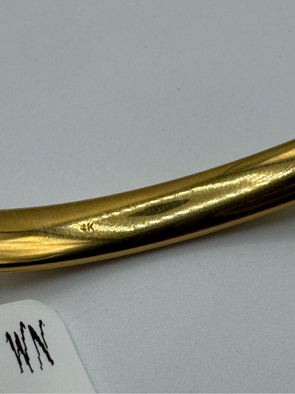 14k Bamboo Bangle - Picture 10 of 11